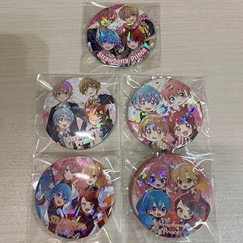 Amazon.co.jp: すとぷり 全員集合缶バッジ Here We Go 4人集合 5